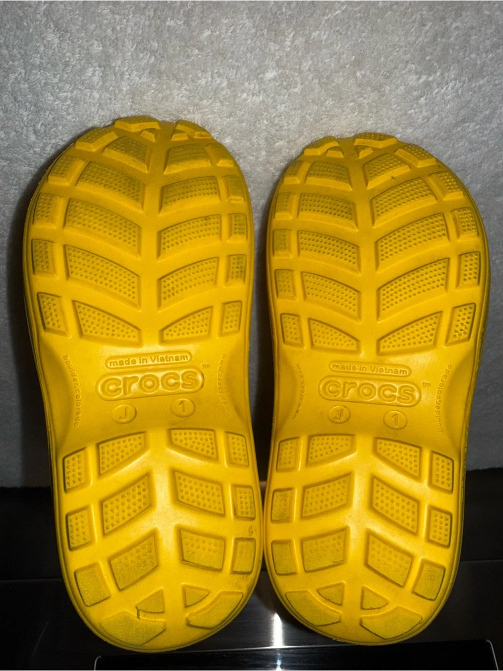 CROCS Kids' Yellow Classic Rain Boot with Handle